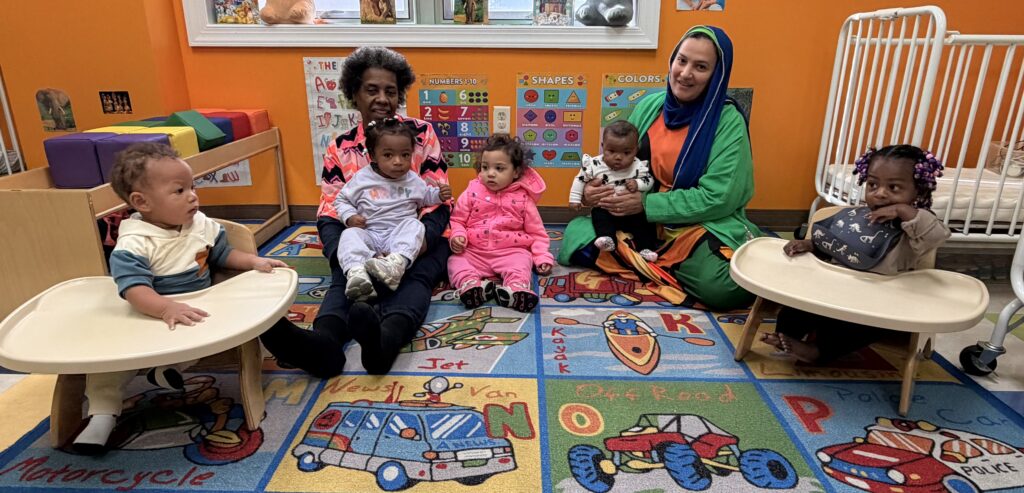 Infant-Teachers-and-students-in pajamas