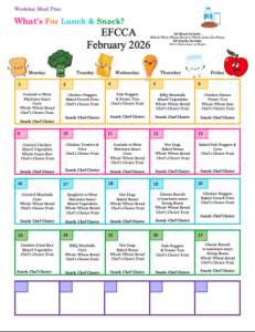 February Food Nutrition Menu
